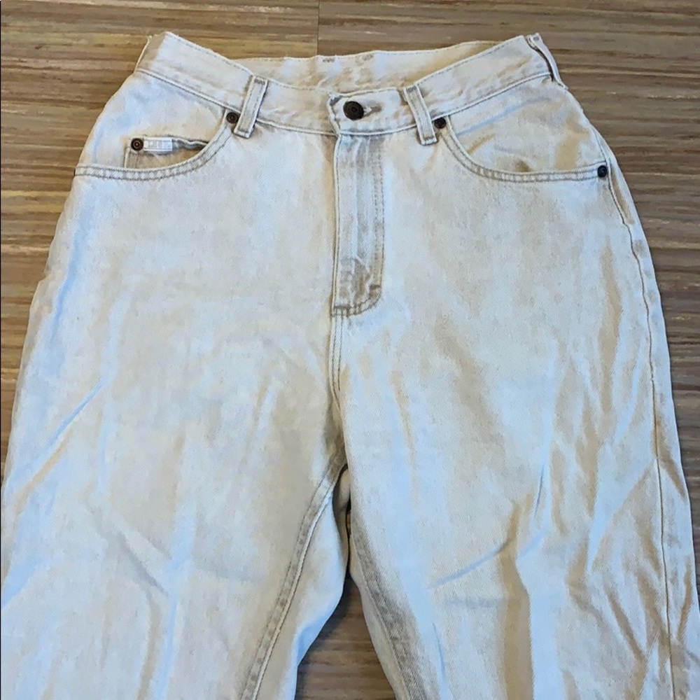 Tan high rise Lee jeans size 26 vintage